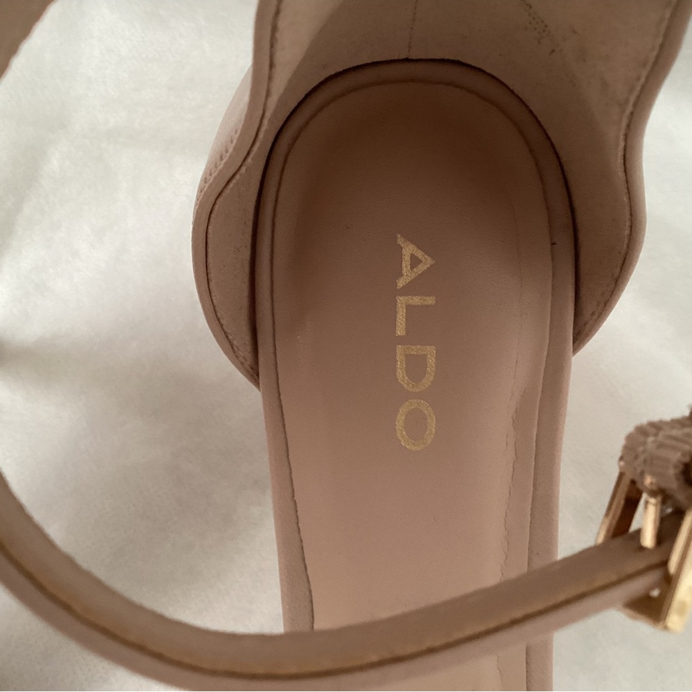 Aldo Ankle Strap Open Toe Heels, Size 7.5 - Picture 6 of 9